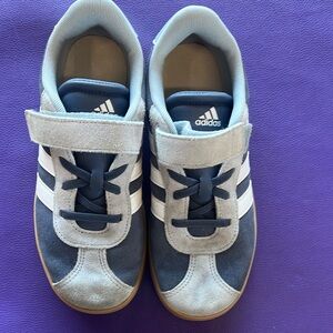 Adidas Kids Navy and White Sneakers